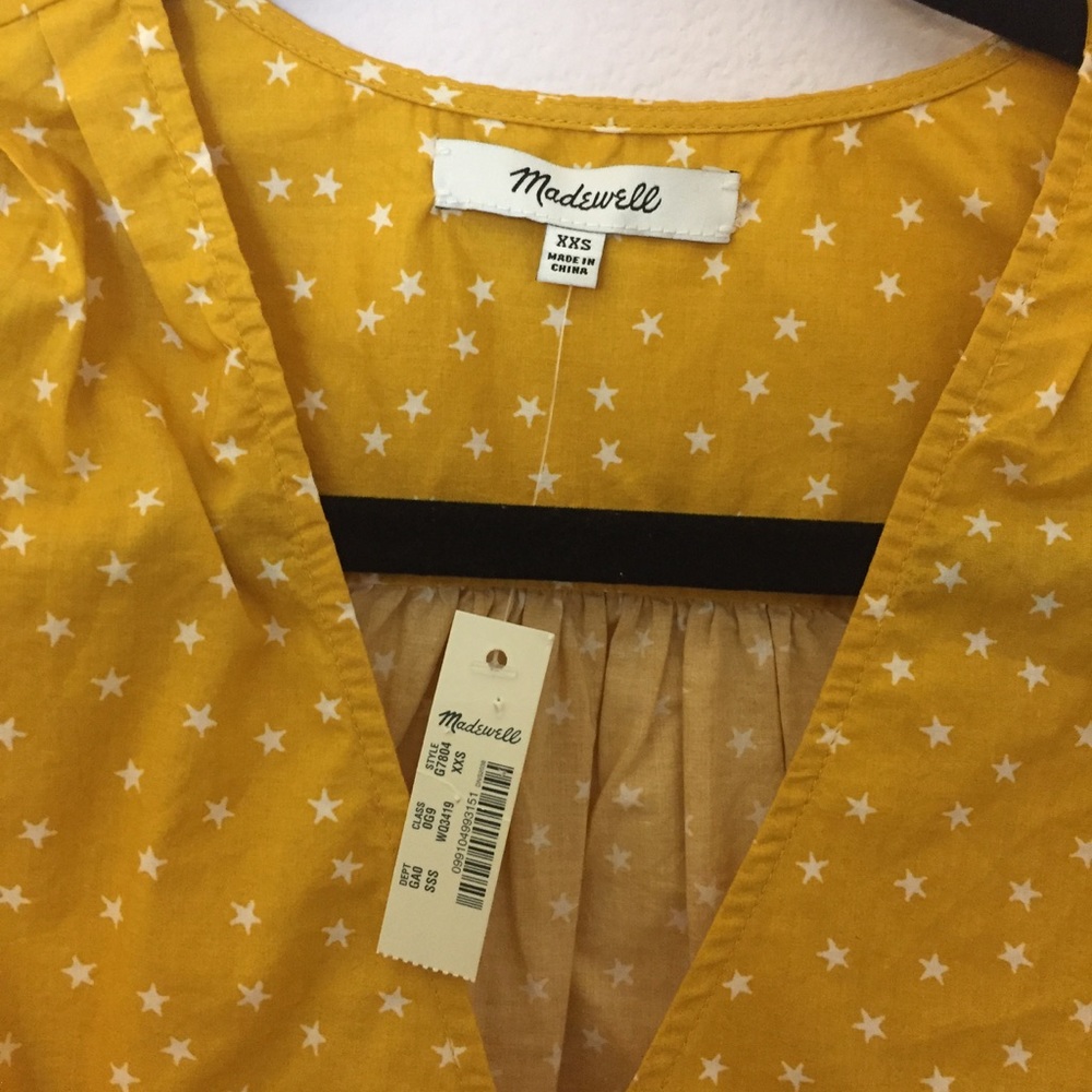 NWT Madewell Wrap Top in Star Scatter (XXS) - Picture 4 of 4